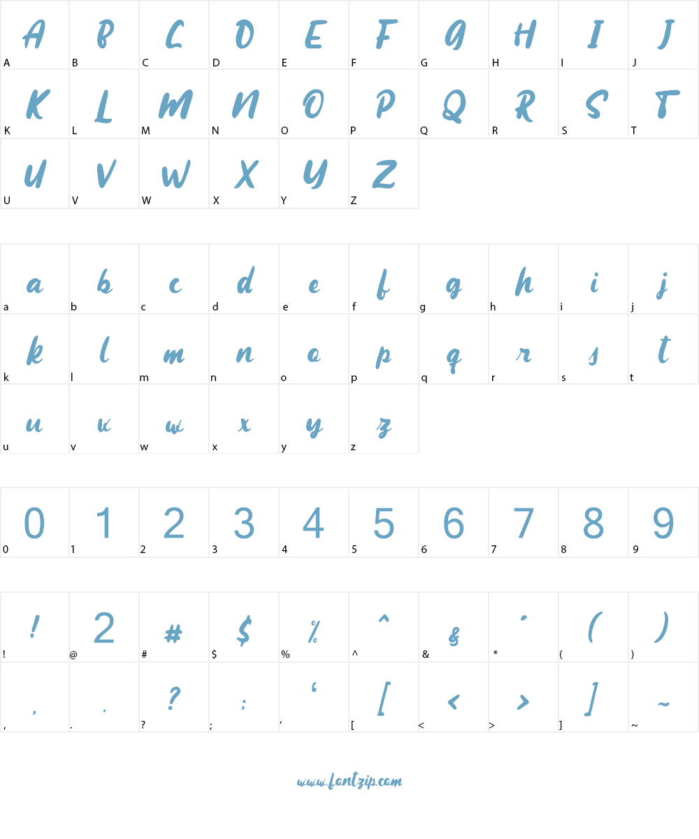 Maqueen Font Character